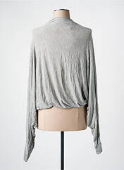 Gilet manches longues gris RINASCIMENTO pour femme seconde vue