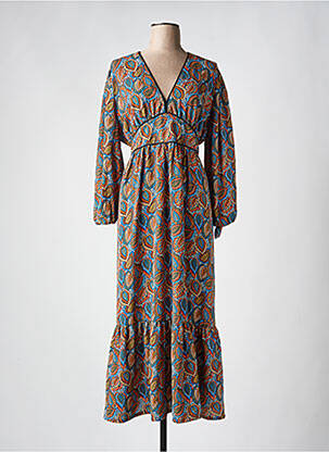 Robe longue bleu CHRISTY pour femme