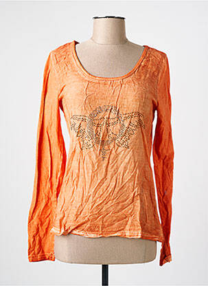 T-shirt orange CREAM pour femme