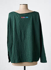 T-shirt vert SCHOOL RAG pour femme seconde vue