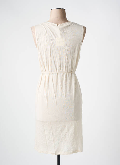 Robe mi-longue sans manche sans manche beige AMERICAN VINTAGE femme