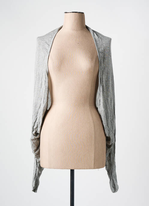 Gilet manches longues stretch gris RINASCIMENTO femme