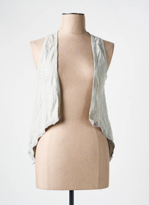 Gilet sans manche maille fine gris STREET ONE femme