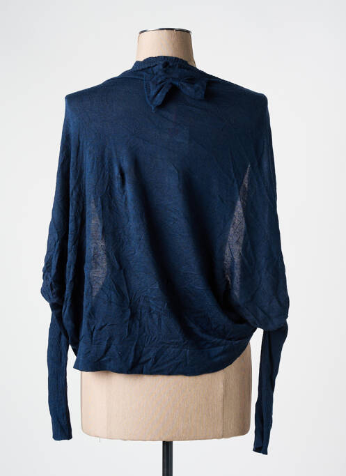 Gilet manches longues manches longues bleu LILI LOVELY femme