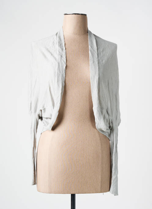 Gilet manches longues manches longues gris LILI LOVELY femme