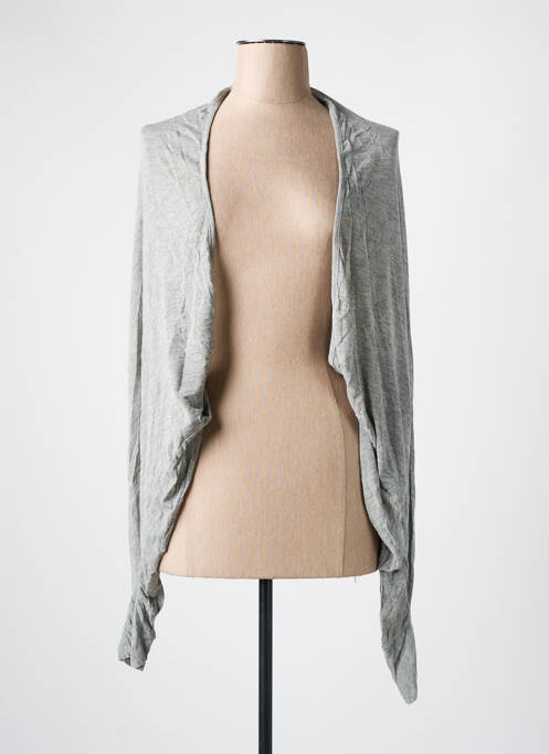 Gilet manches longues stretch gris RINASCIMENTO femme