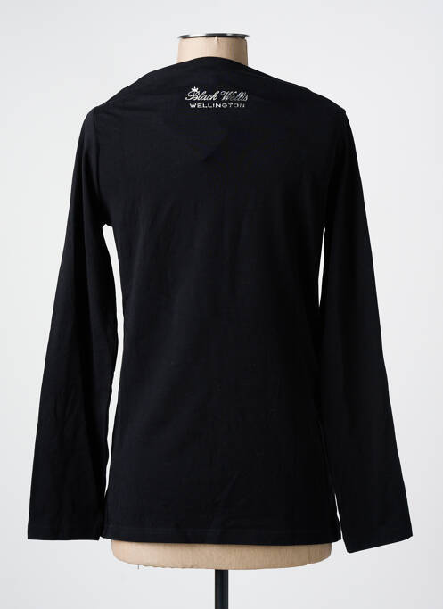 T-shirt manches longues manches longues noir BLACK WELLIS femme