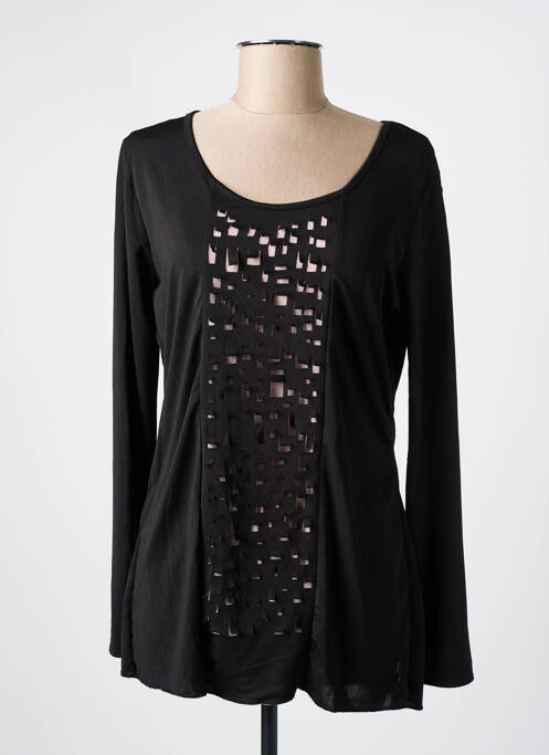 Top stretch manches longues noir AKELA KEY femme