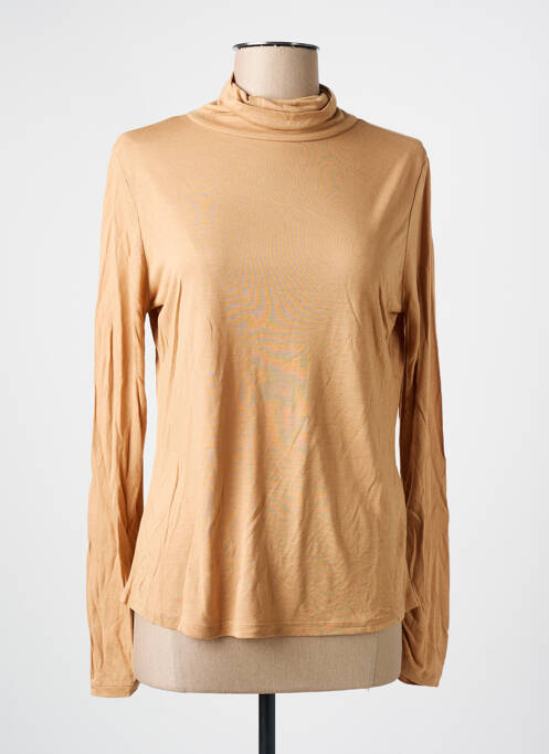 T-shirt manches longues manches longues marron KANOPE femme