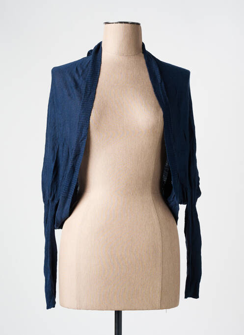 Gilet manches longues bleu LILI LOVELY pour femme