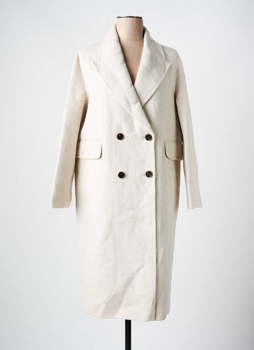 Manteau long beige SEE U SOON femme