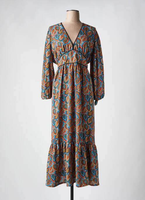 Robe longue bleu CHRISTY pour femme