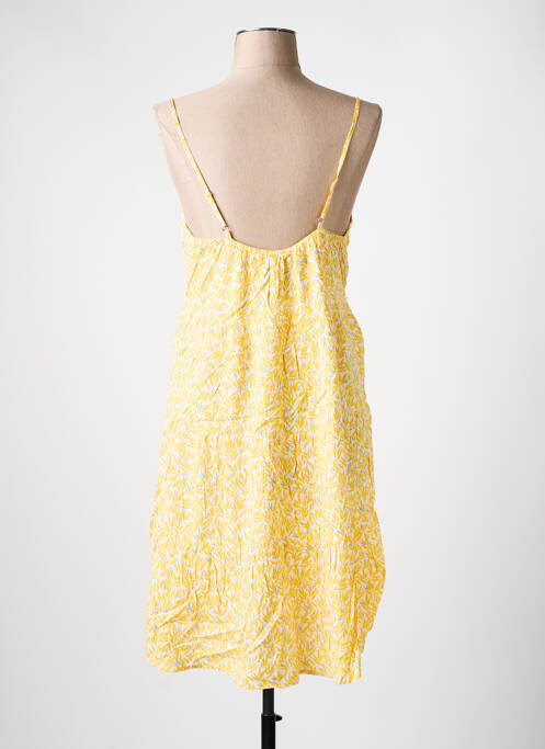 Robe mi-longue jaune CHRISTY femme