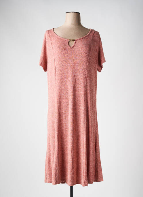 Robe mi-longue rose NANA BELLE pour femme