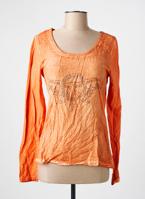 T-shirt orange CREAM pour femme