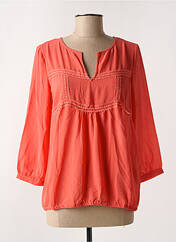 Blouse orange ARELINE pour femme seconde vue