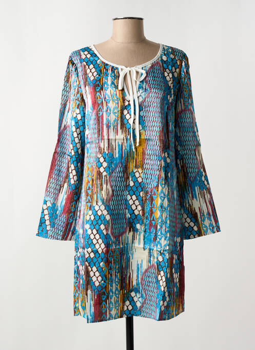 Robe courte bleu ARELINE pour femme