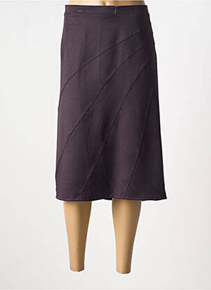 Jupe mi-longue coupe évasée violet GRIFFON femme