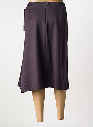 Jupe mi-longue coupe évasée violet GRIFFON femme