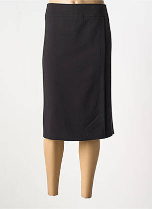 Jupe mi-longue coupe droite noir ANNE KELLY femme