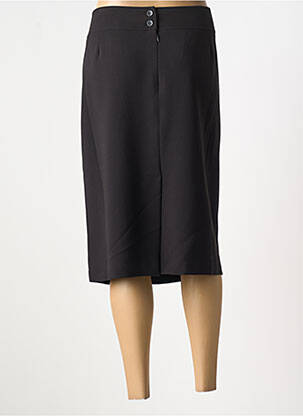 Jupe mi-longue coupe droite noir ANNE KELLY femme