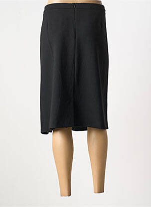 Jupe mi-longue coupe droite noir GRIFFON femme