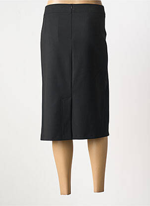 Jupe mi-longue coupe évasée noir GRIFFON femme