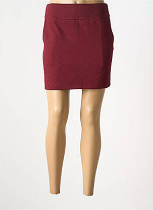 Jupe courte coupe droite rouge 55 DSL femme