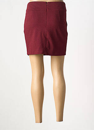 Jupe courte coupe droite rouge 55 DSL femme