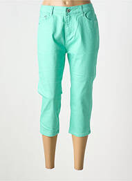 Pantacourt slim vert BS JEANS femme
