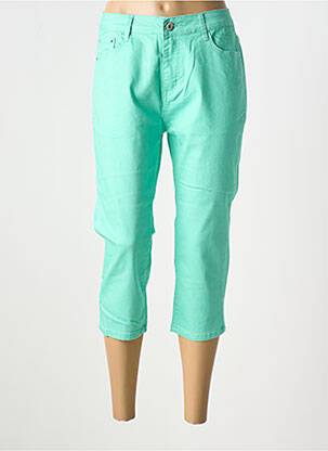 Pantacourt slim vert BS JEANS femme