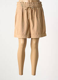 Short coupe droite beige CHRISTY femme
