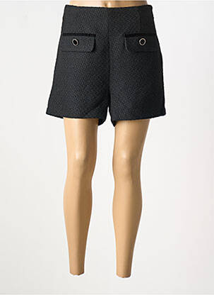 Short coupe droite noir MORGAN femme