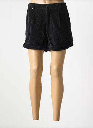 Short fermeture zippée sous rabat boutonné noir LEE COOPER femme
