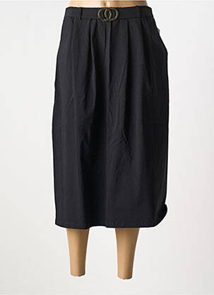 Jupe mi-longue noir 2W PARIS pour femme