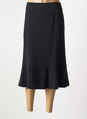 Jupe mi-longue noir GEVANA pour femme