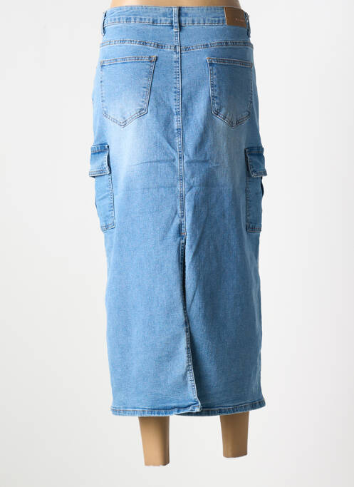 Jupe longue coupe droite bleu BS JEANS femme