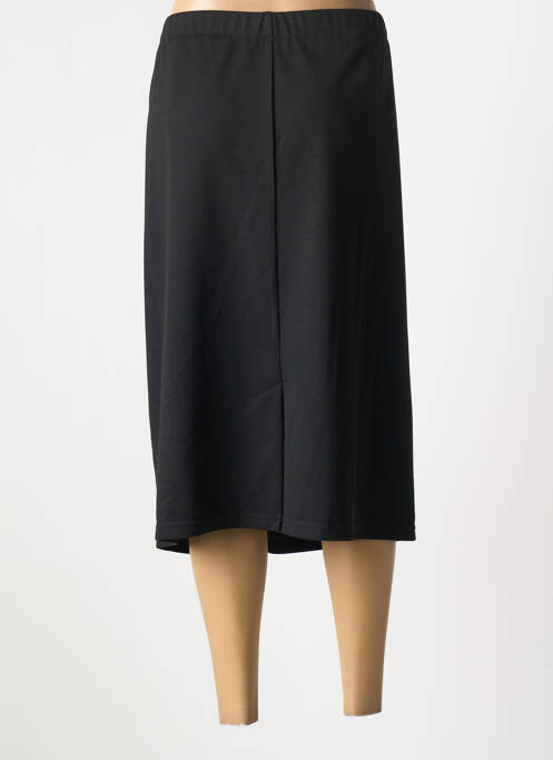 Jupe mi-longue coupe droite noir FRANCOISE F femme