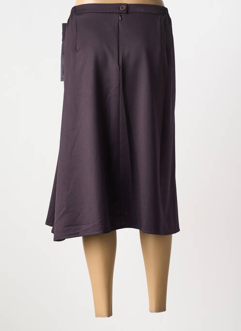 Jupe mi-longue coupe évasée violet GRIFFON femme