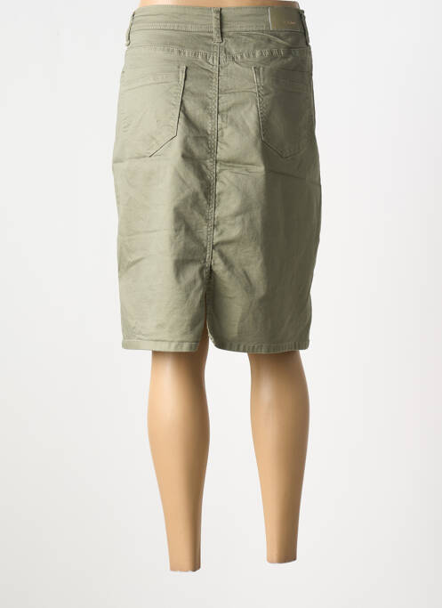 Jupe mi-longue coupe droite vert BS JEANS femme