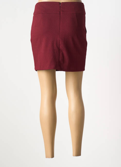 Jupe courte coupe droite rouge 55 DSL femme