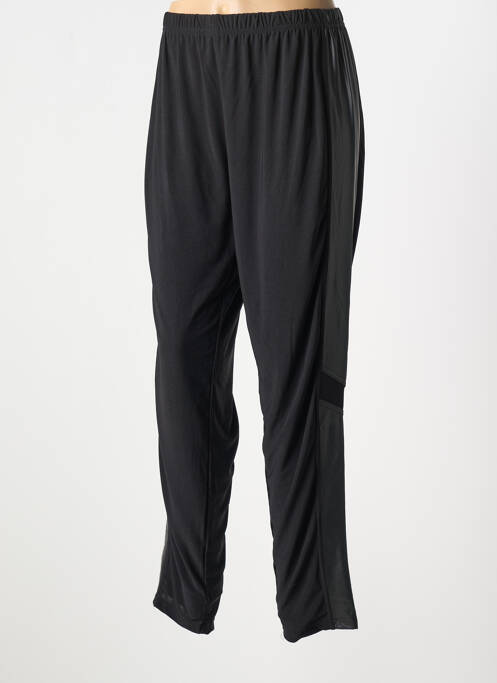 Pantalon droit taille élastique noir 2W PARIS femme