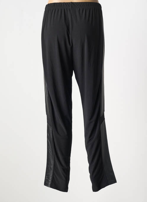 Pantalon droit taille élastique noir 2W PARIS femme
