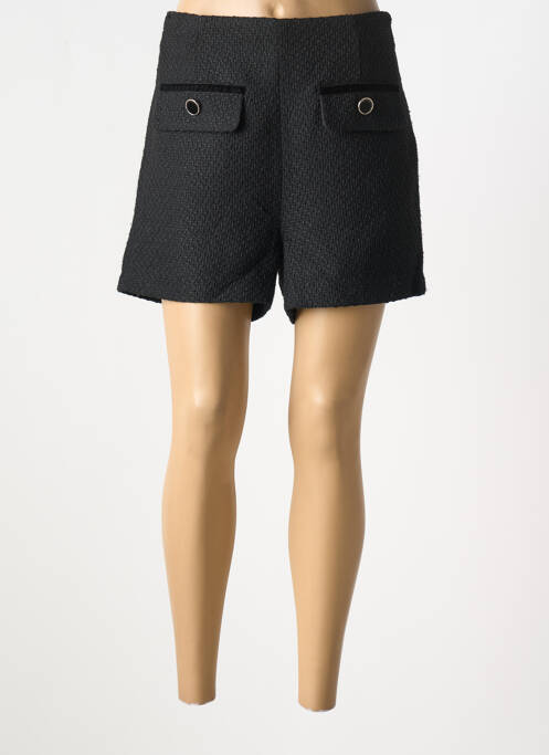 Short coupe droite noir MORGAN femme