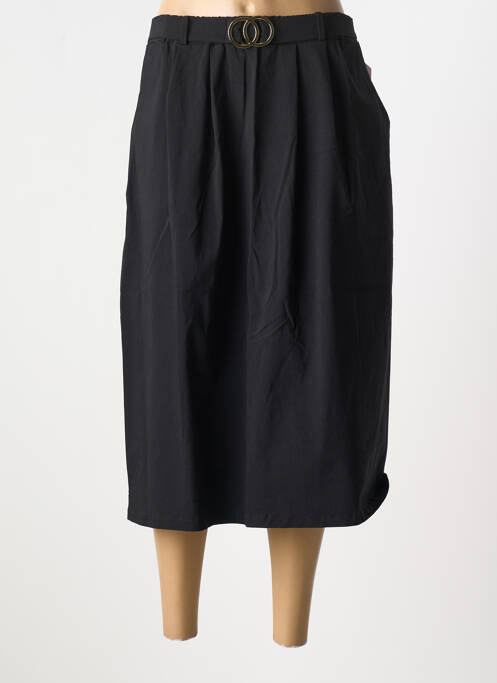 Jupe mi-longue noir 2W PARIS pour femme