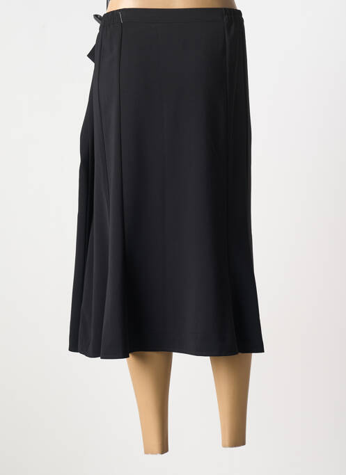 Jupe mi-longue noir GEVANA femme