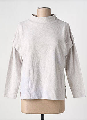 Pull coupe droite manches longues gris YERSE femme