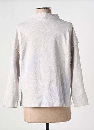 Pull coupe droite manches longues gris YERSE femme
