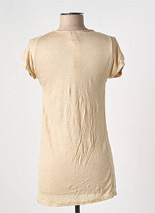 T-shirt coupe droite manches courtes beige LOONA femme