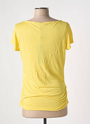 T-shirt col v manches courtes jaune ONLY femme